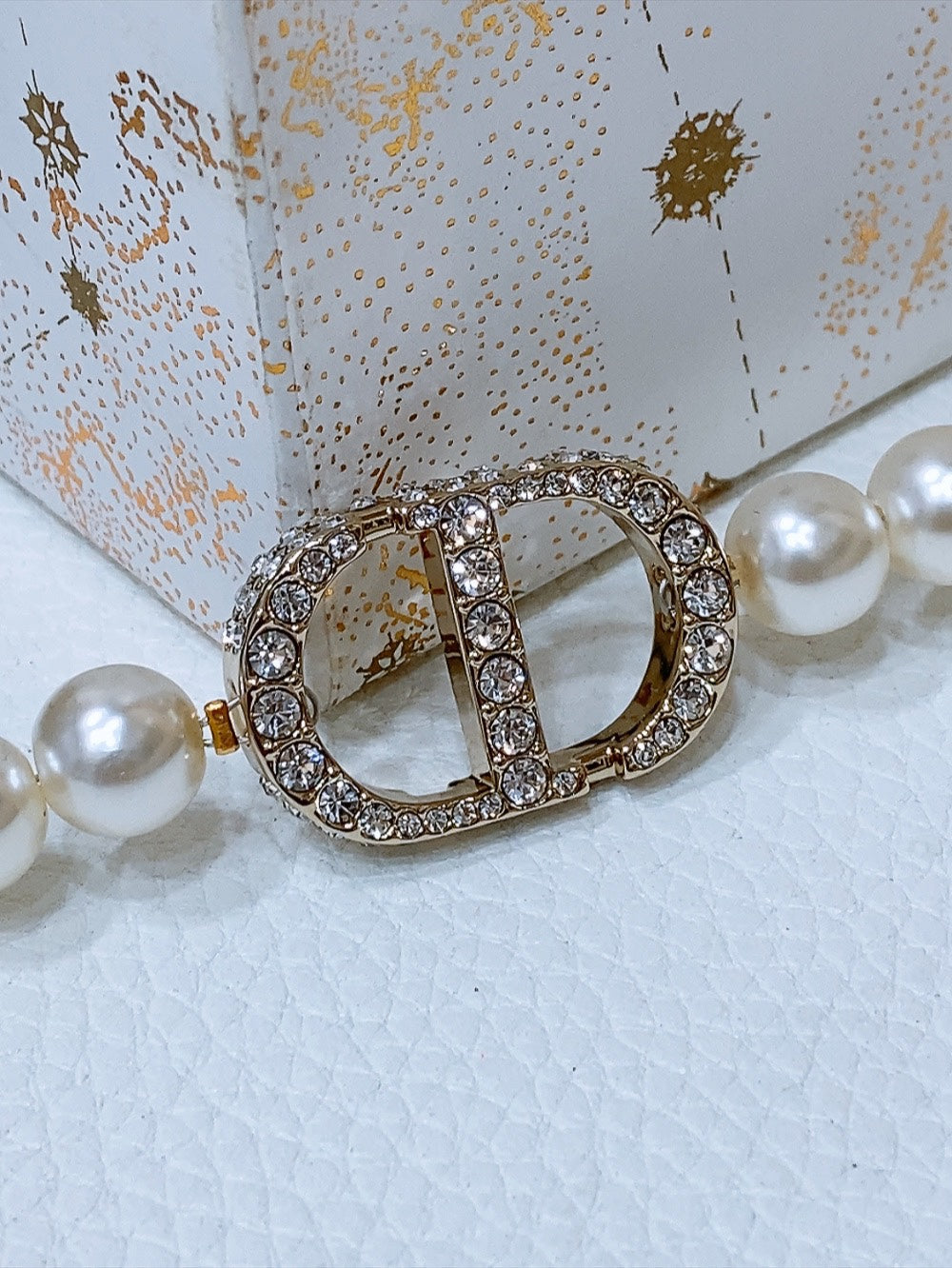 Dior 2026 Montaigne Pearls Belt 18mm 184997