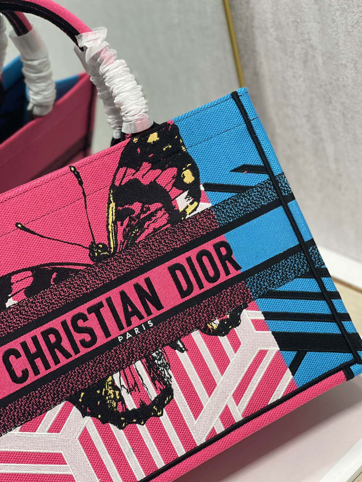 CD Colorful Butterfly Book Tote 36cm Bag Canvas 336531