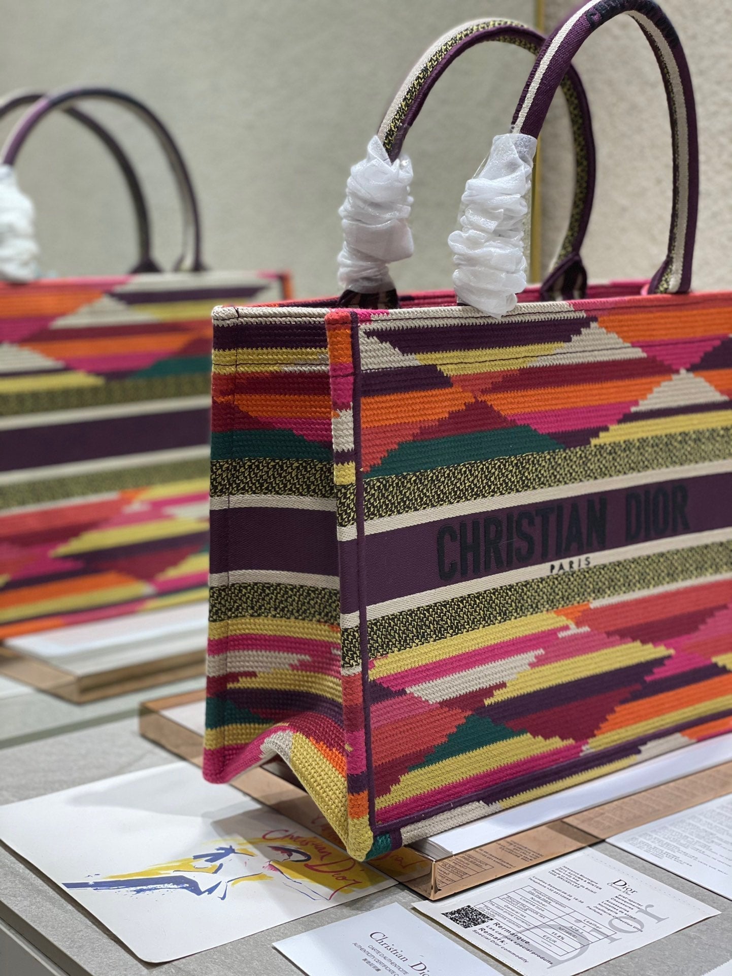 CD Electrical Rainbow Book Tote Bag Canvas 336540