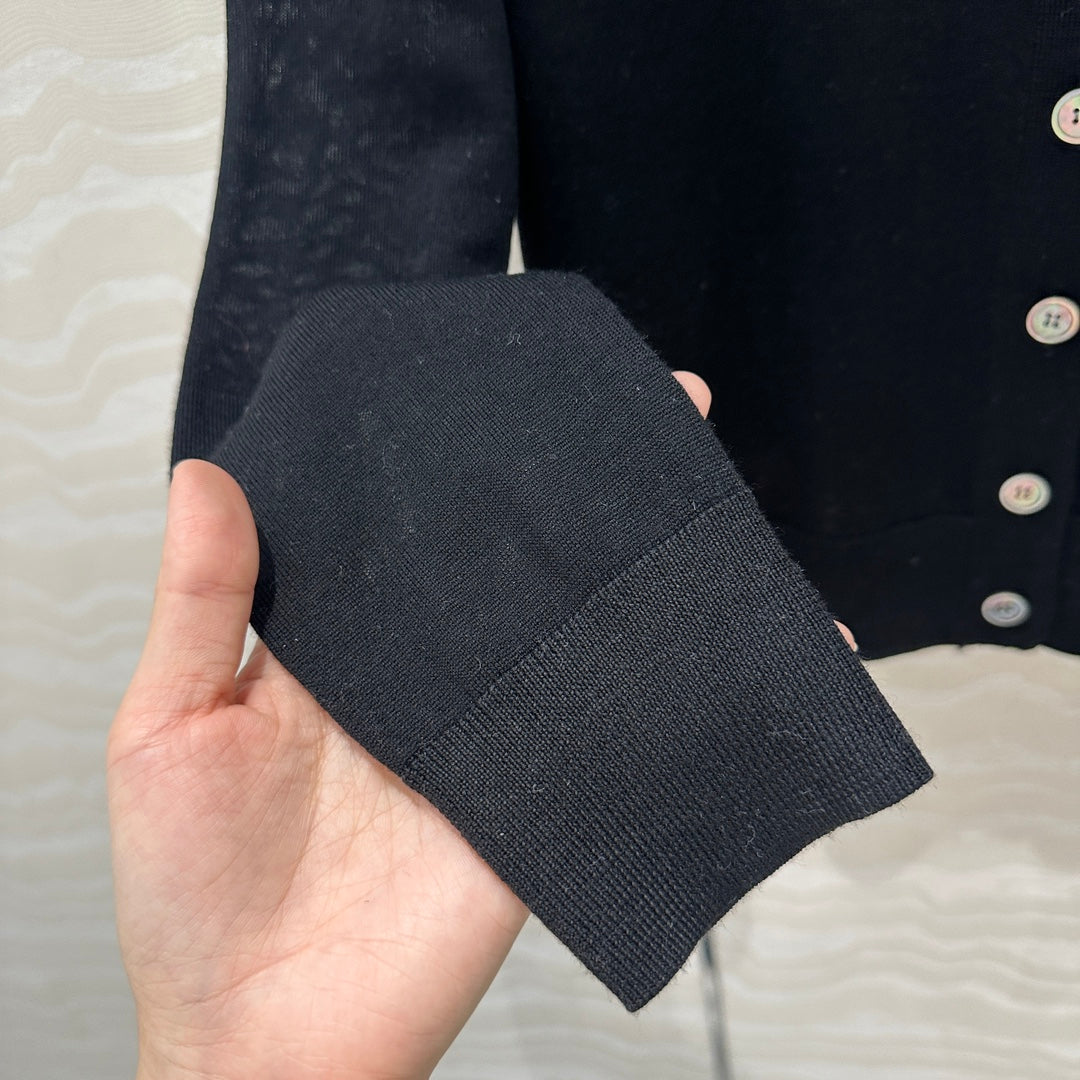 Prada 25 Cardigan Black Wool