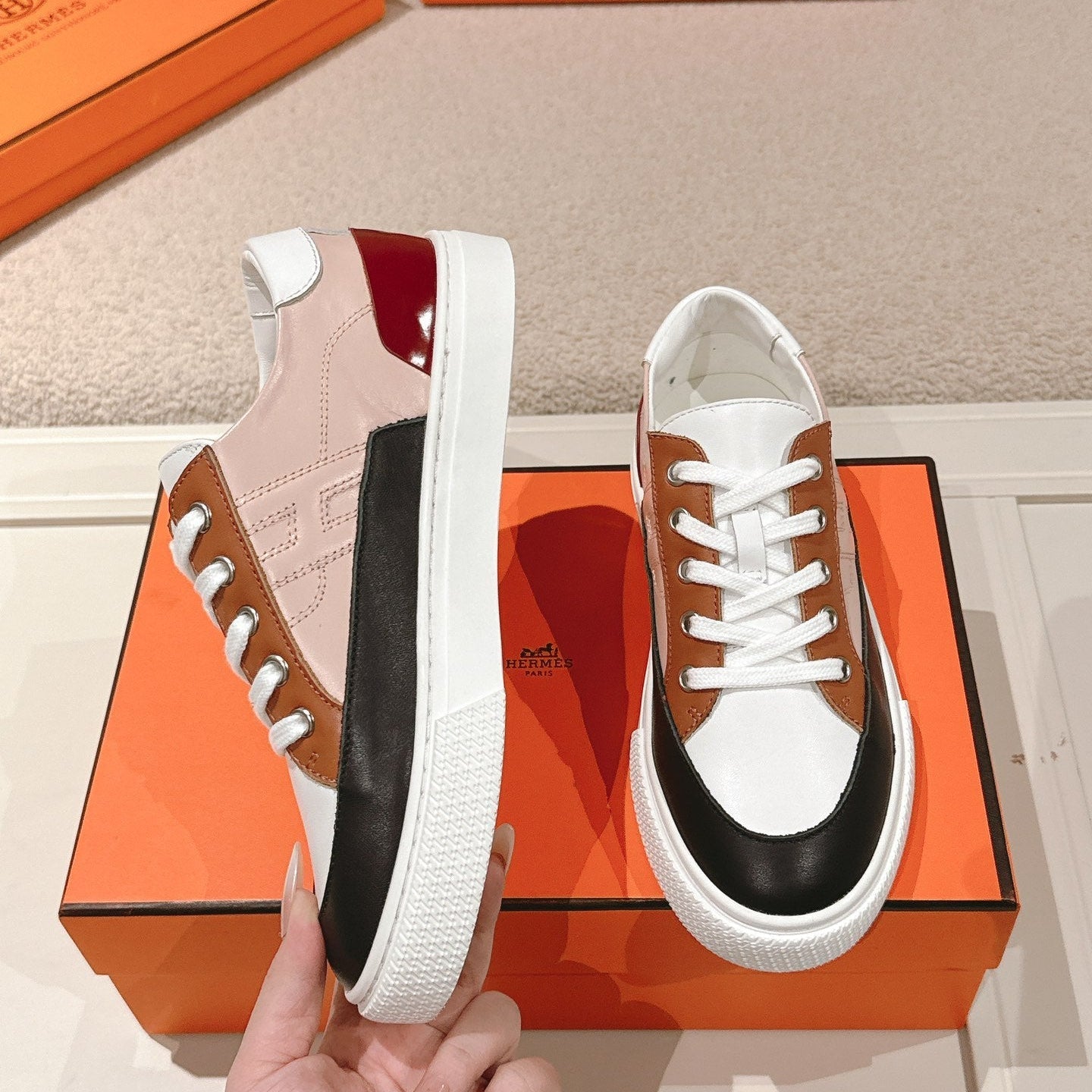 HM 25ss Sneakers Colorful Cowhide 577543