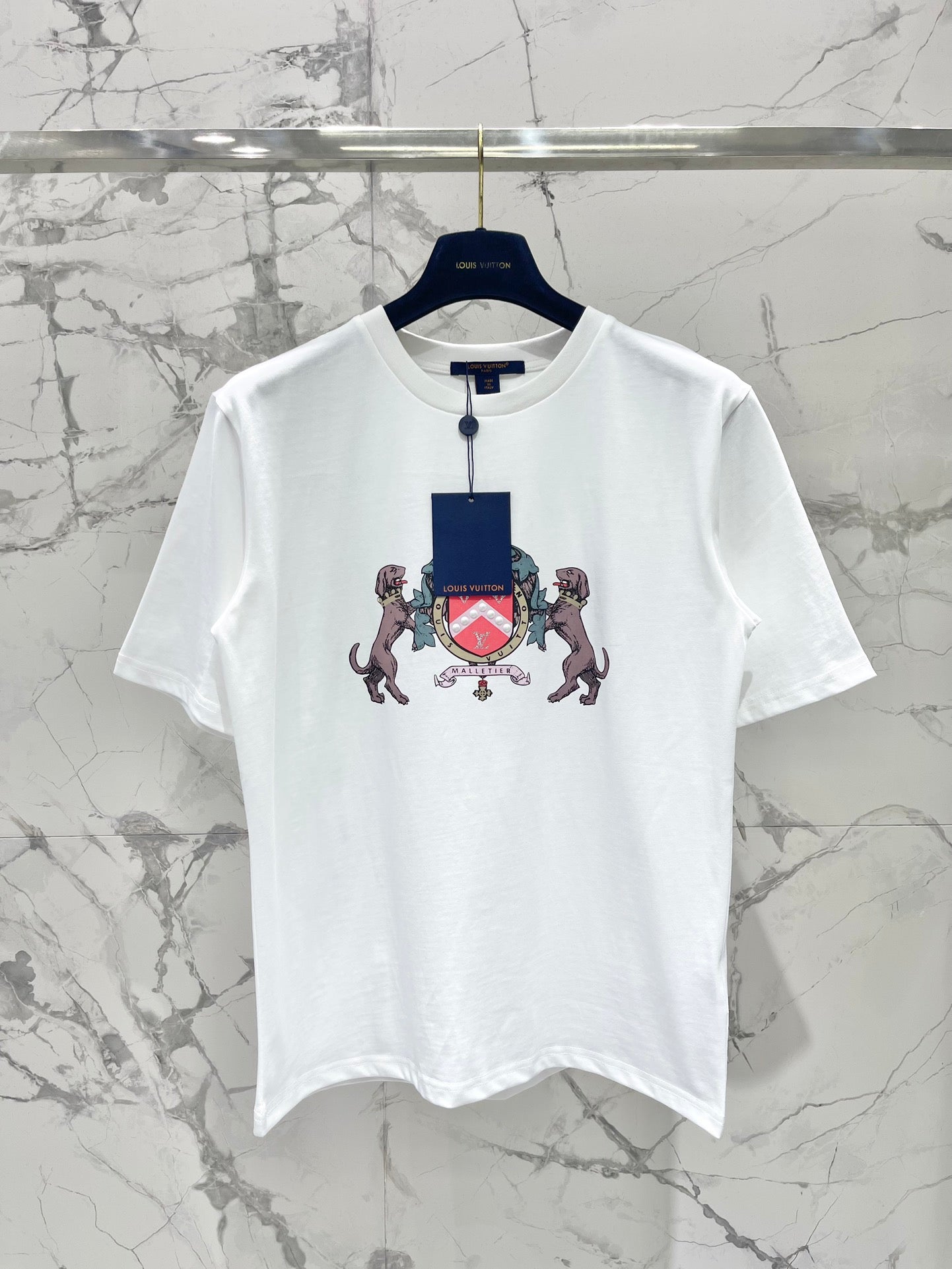 LV  T-shirt White Cotton
