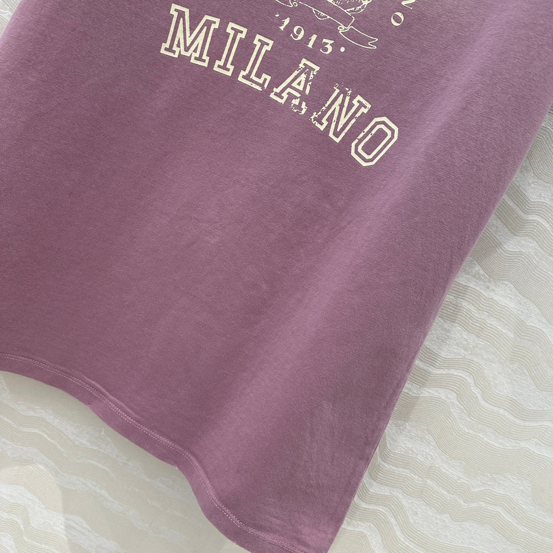 Prada 25 T-shirt Purple Cotton