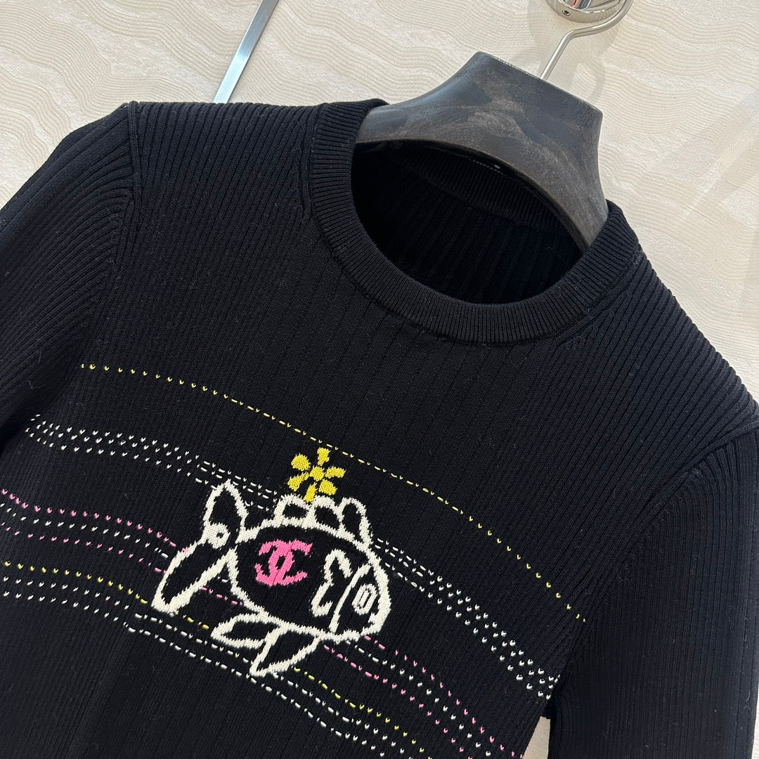 CC 25 T- shirt Black Wool