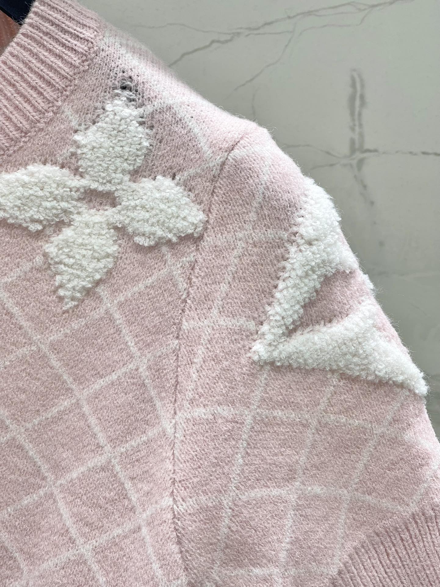 LV Flower T Shirt Pink  Polyamide Wool