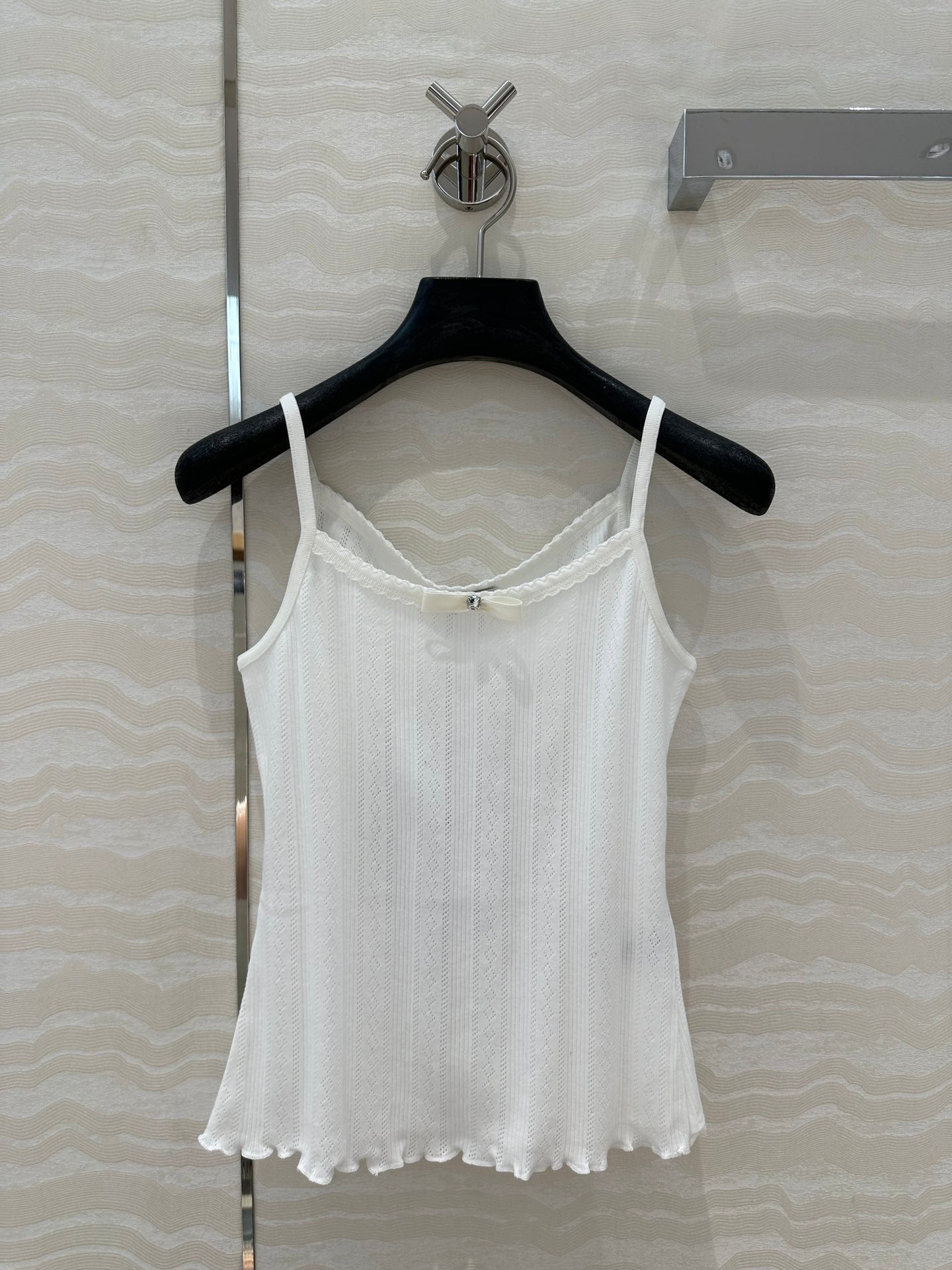 CC Hollow Camisole White cotton