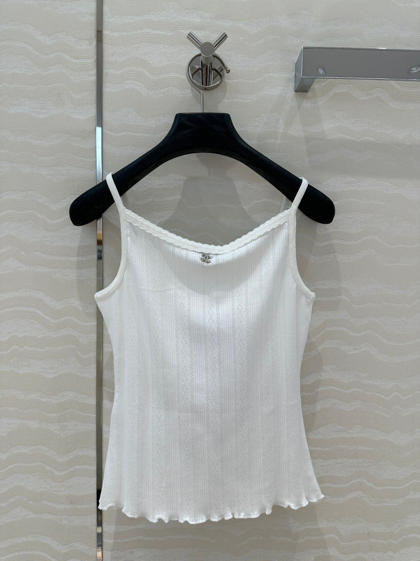 CC Hollow Camisole White cotton