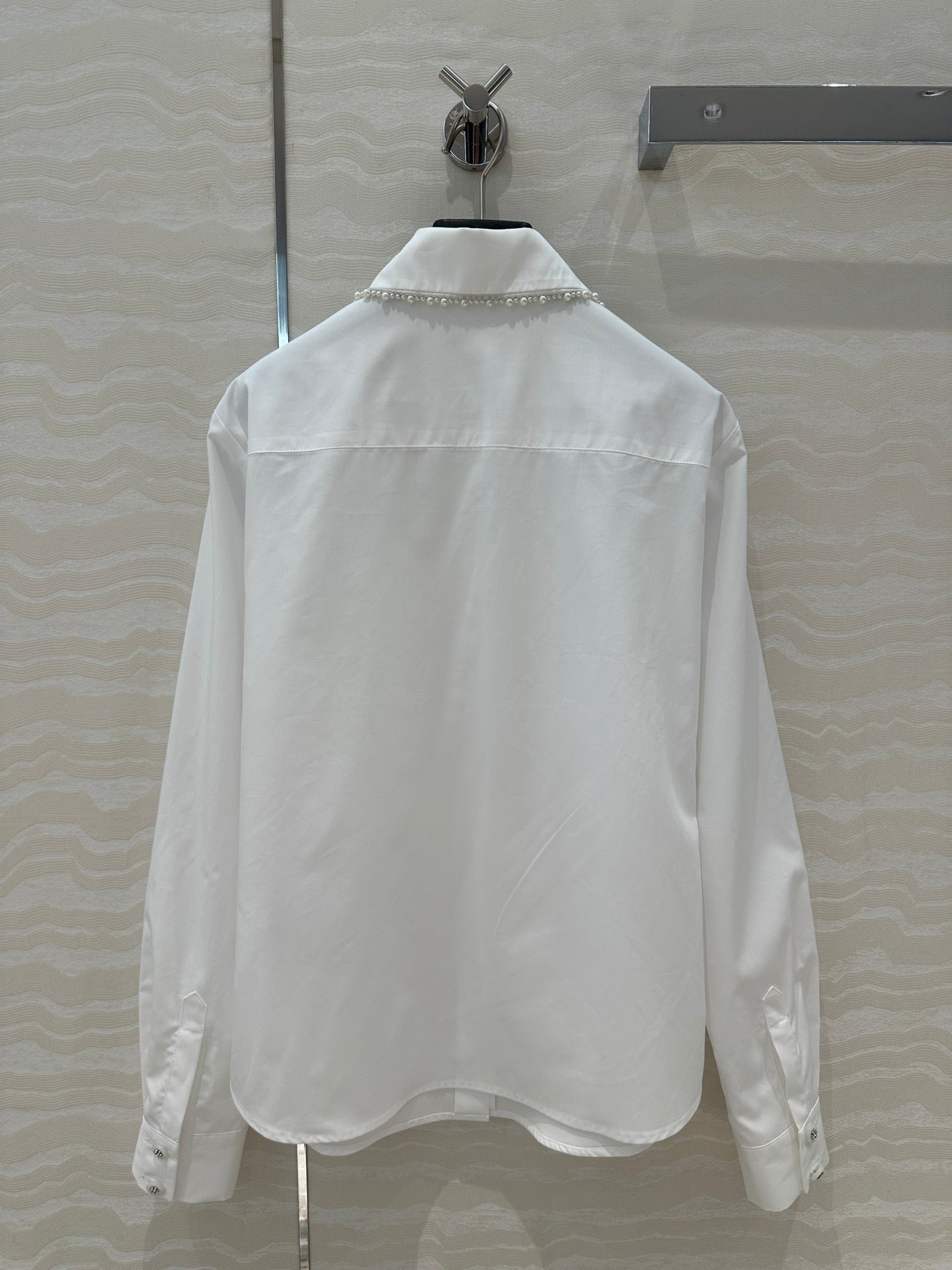 CC Pearl Edge Shirt White Cotton