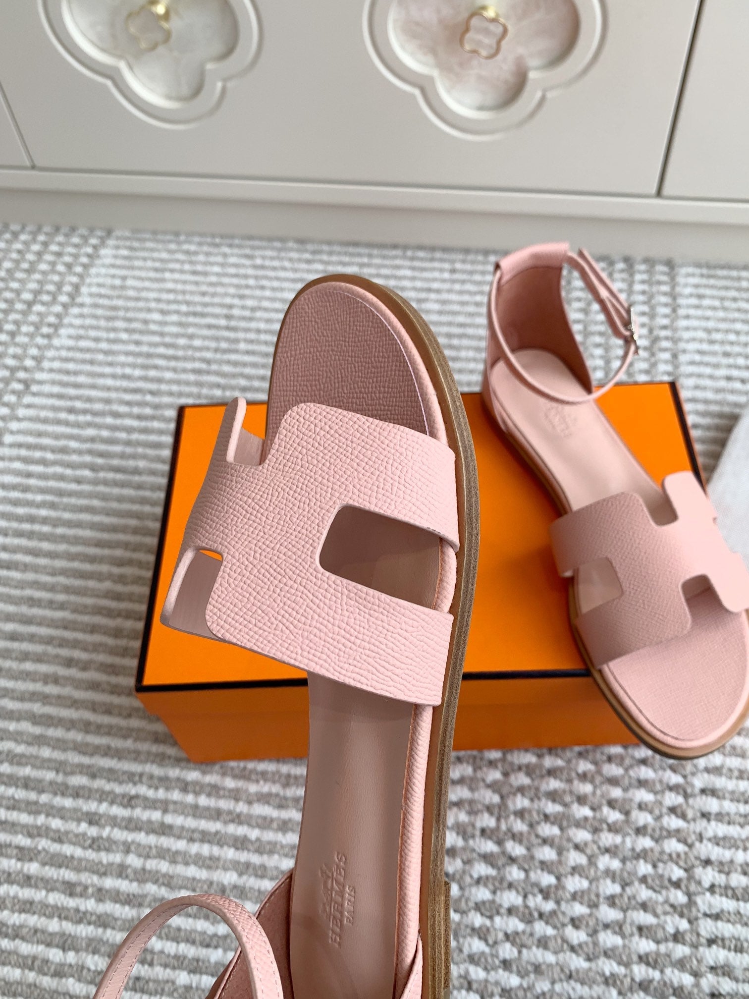 HM Santorini Sandal Pink Cowhide 291383