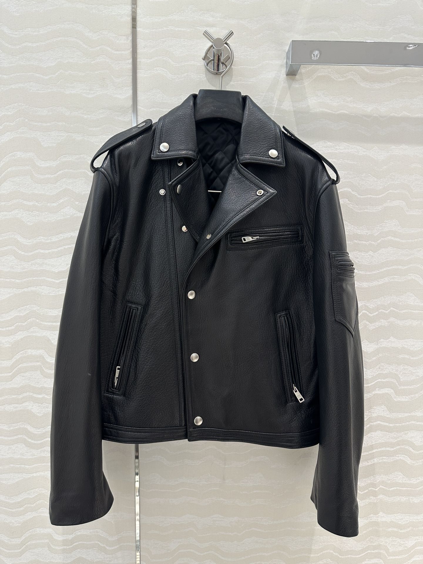 Prada Jacket Black Lamnskin