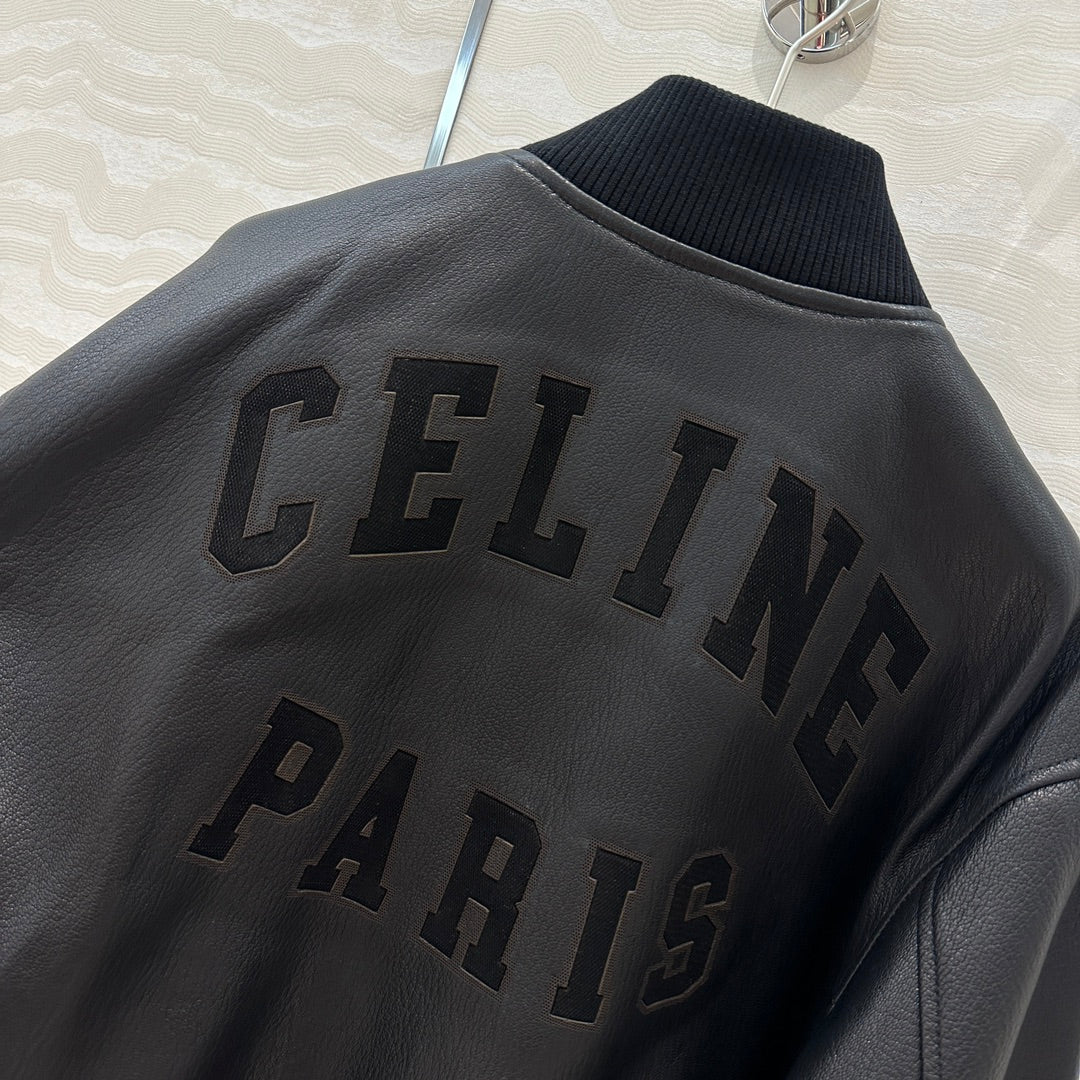 Celine Jacket Black Lambskin