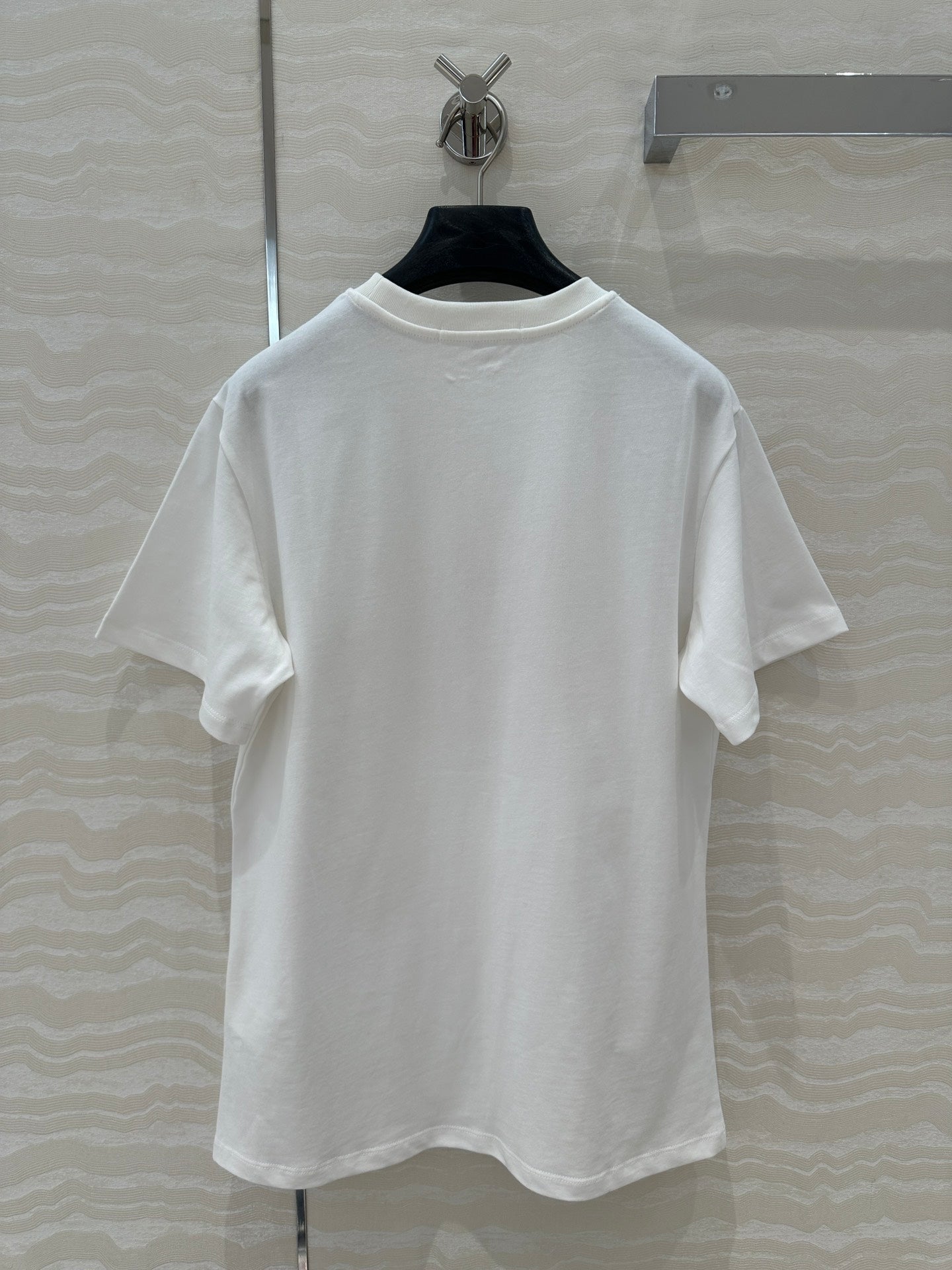 LV Classic Monogram Printed T-shirt White Orange Cotton