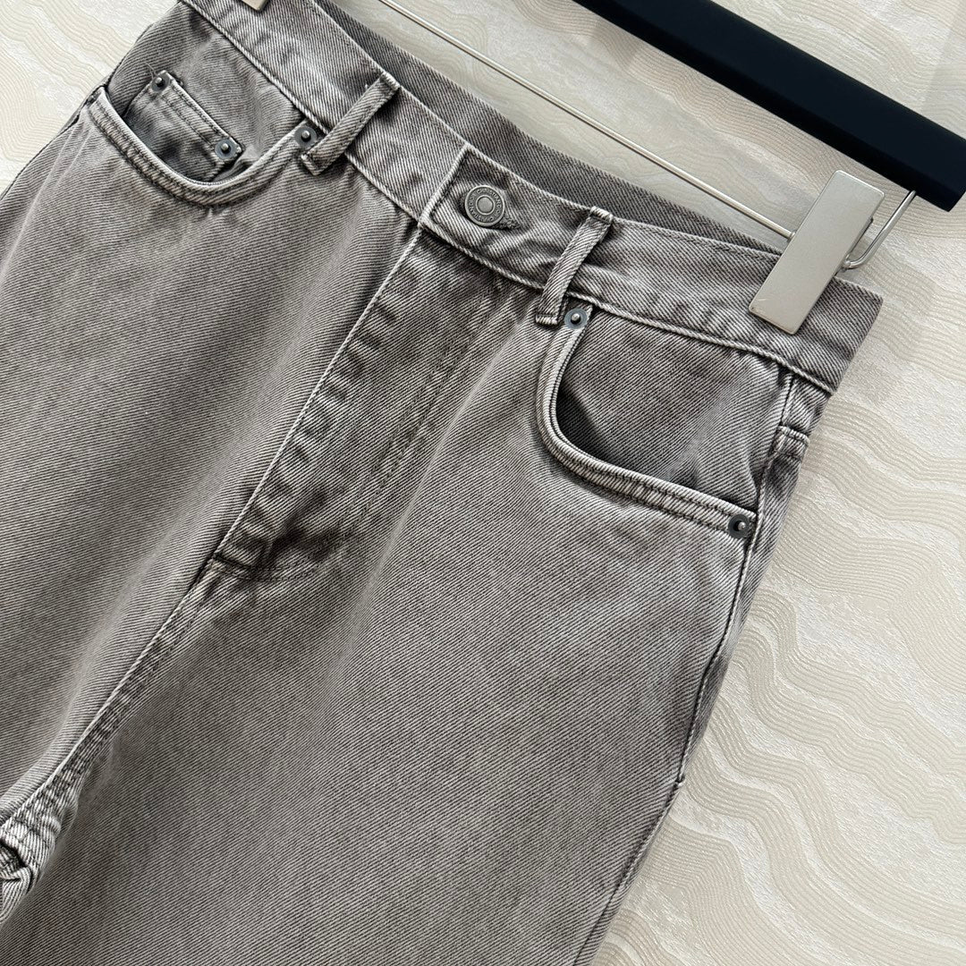 CD Straight Jeans Gray cotton