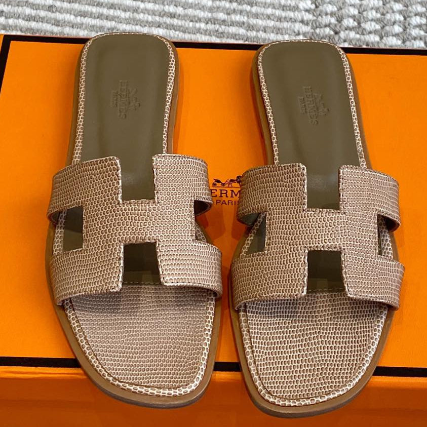 HM Oran Sandal Beige Sheepskin 291401