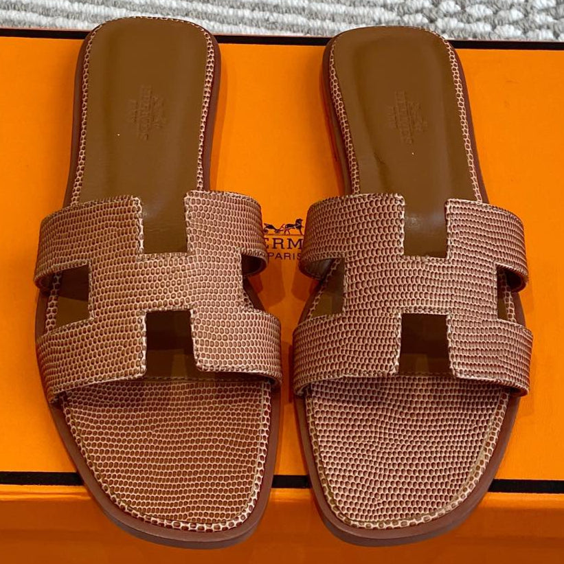 HM Oran Sandal Brown Sheepskin 291402