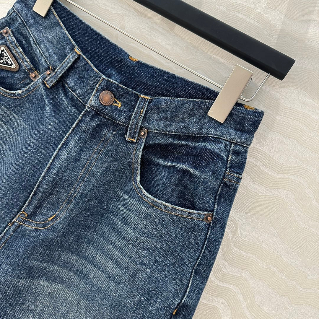 Prada Denim Short Blue cotton