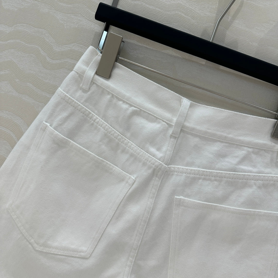 Prada Denim Short White cotton
