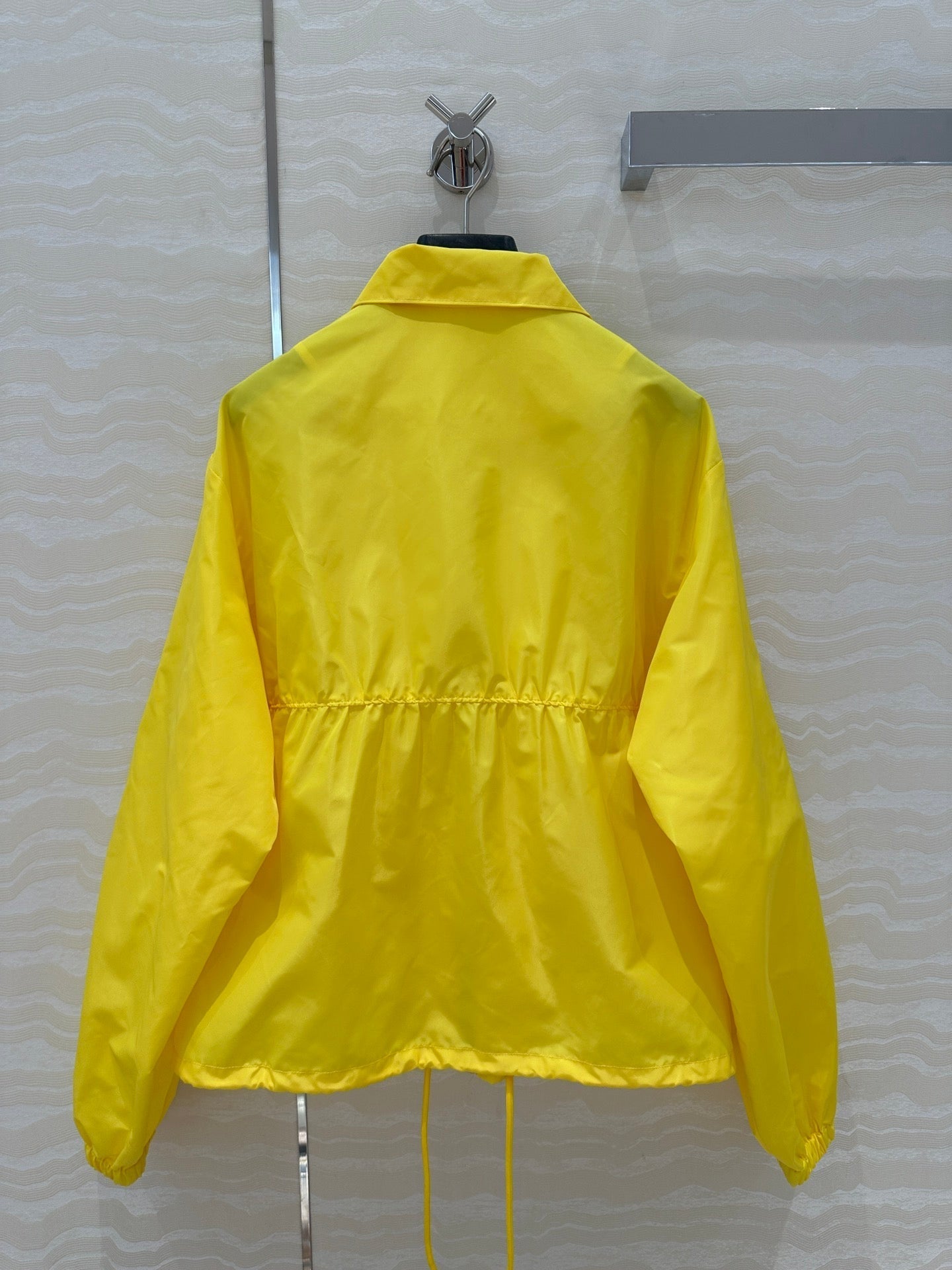 Prada Zipper Jacket Yellow Polyester