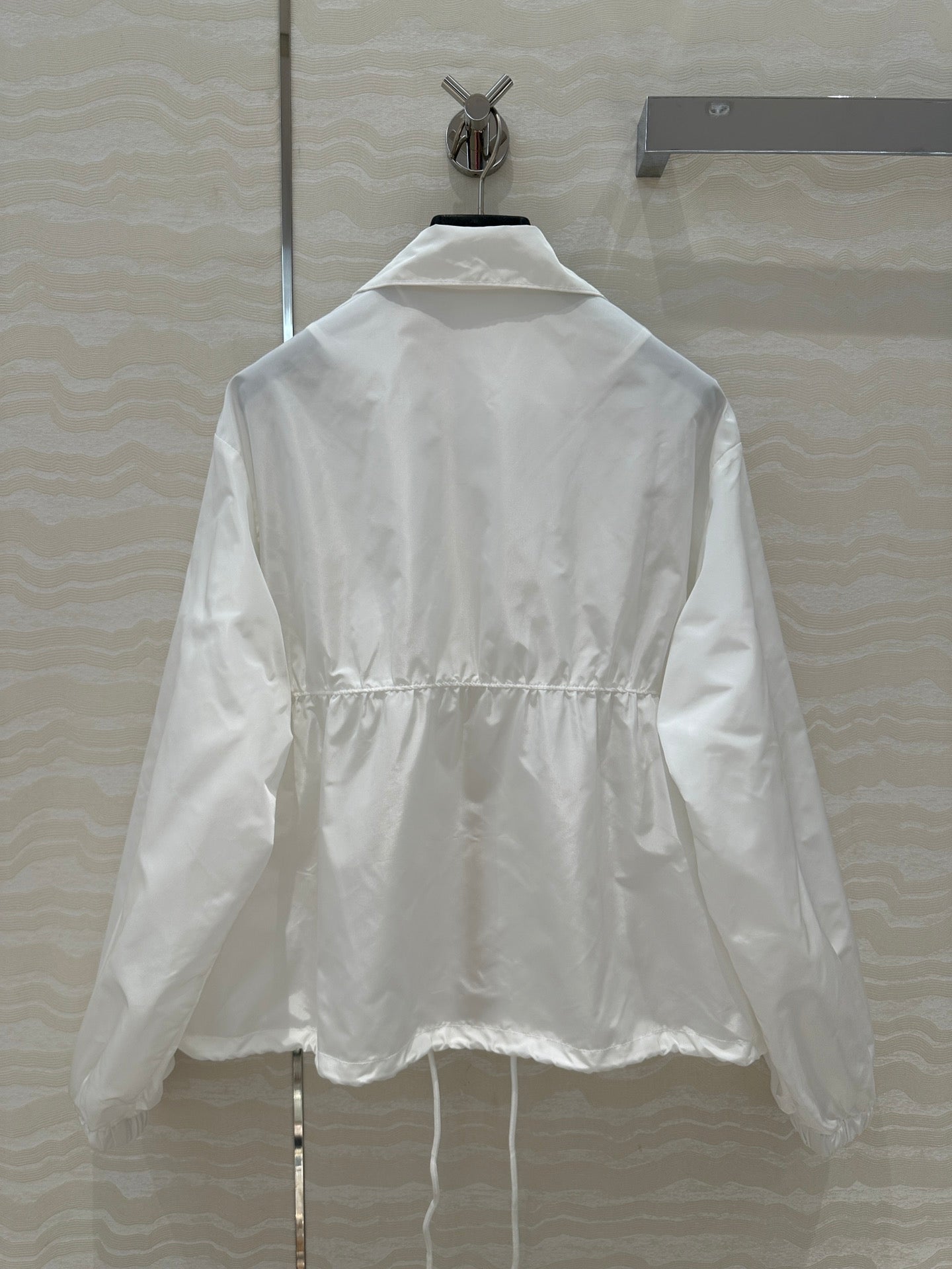 Prada Zipper Jacket White Polyester