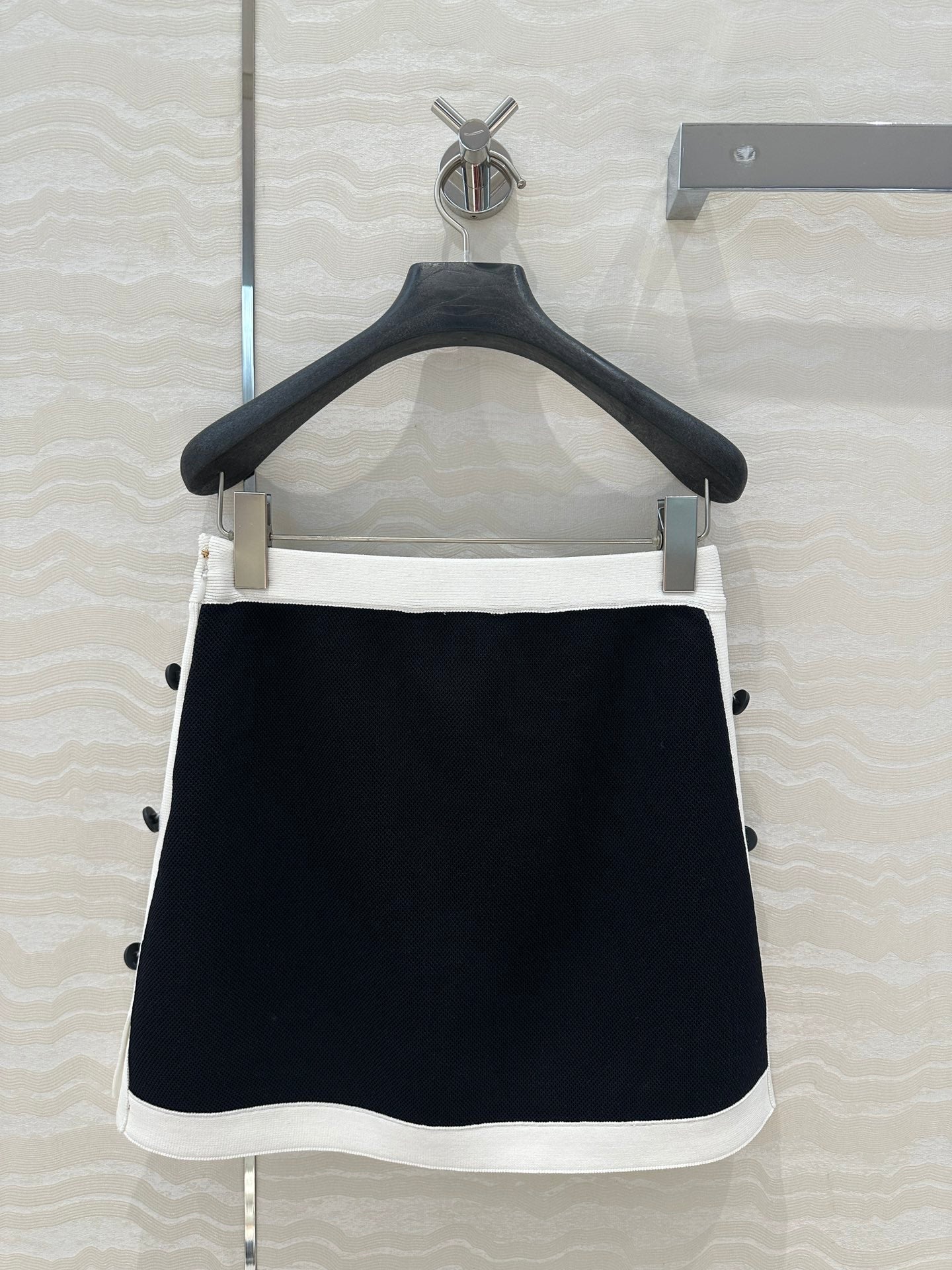 CD Knitted Skirt Black Rayon Polyester