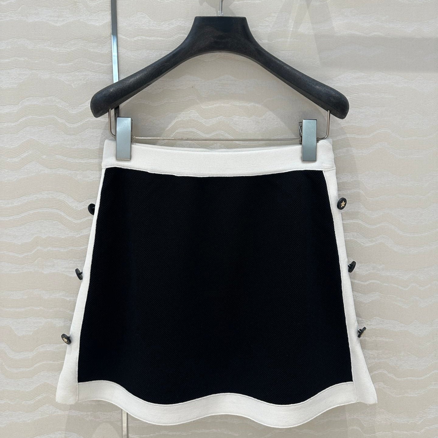 CD Knitted Skirt Black Rayon Polyester