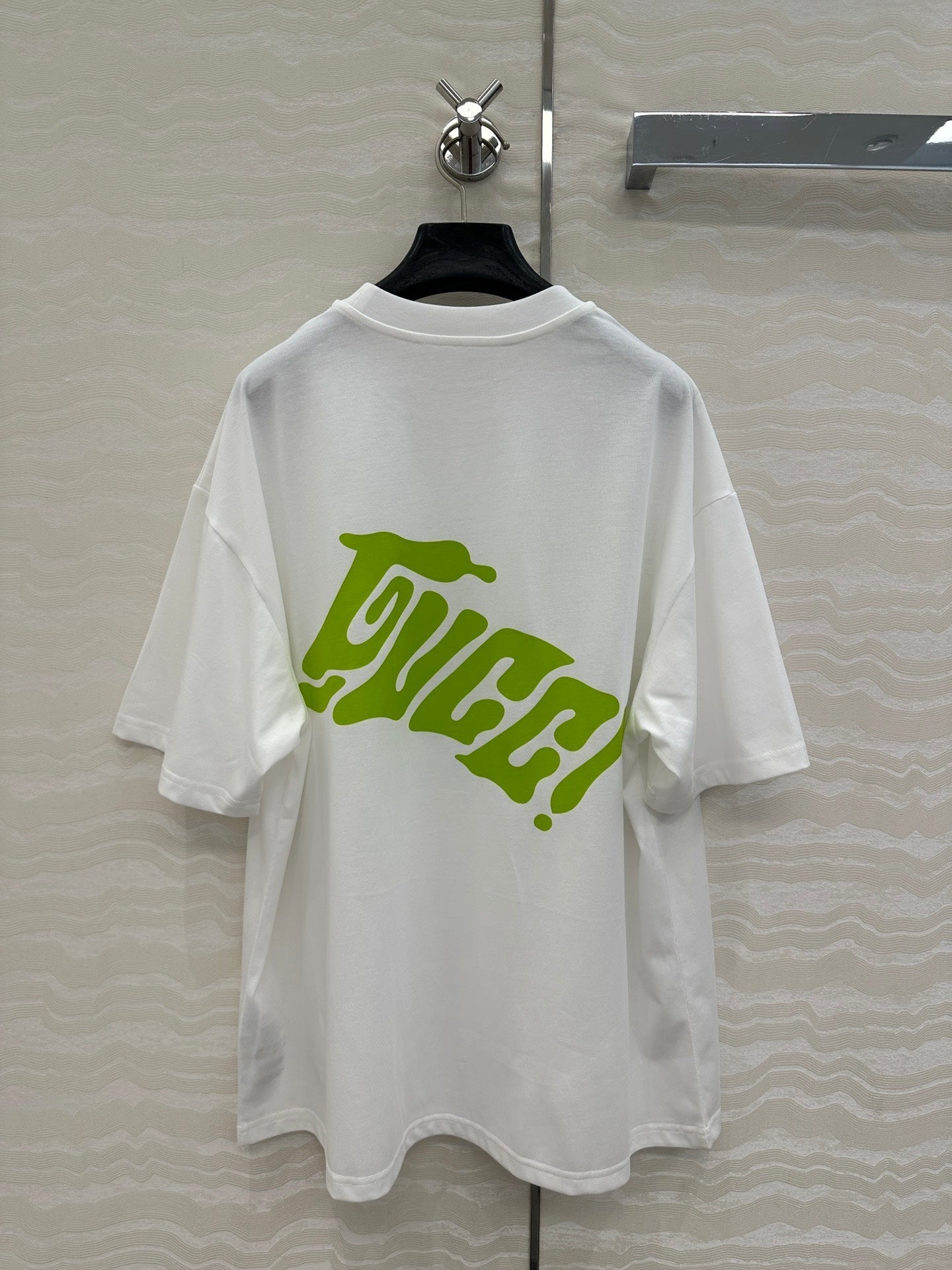 Gucci Short-sleeved T-shirt White Green Cotton