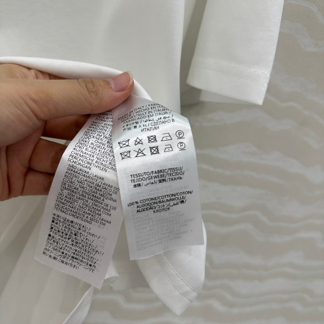 Gucci Short-sleeved T-shirt White Green Cotton