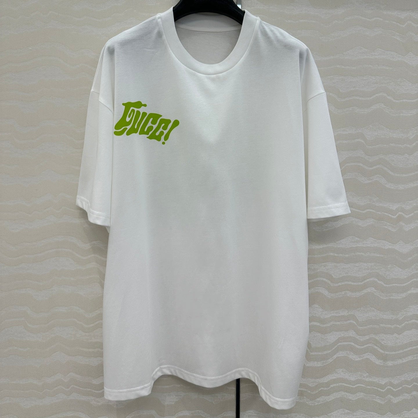 Gucci Short-sleeved T-shirt White Green Cotton