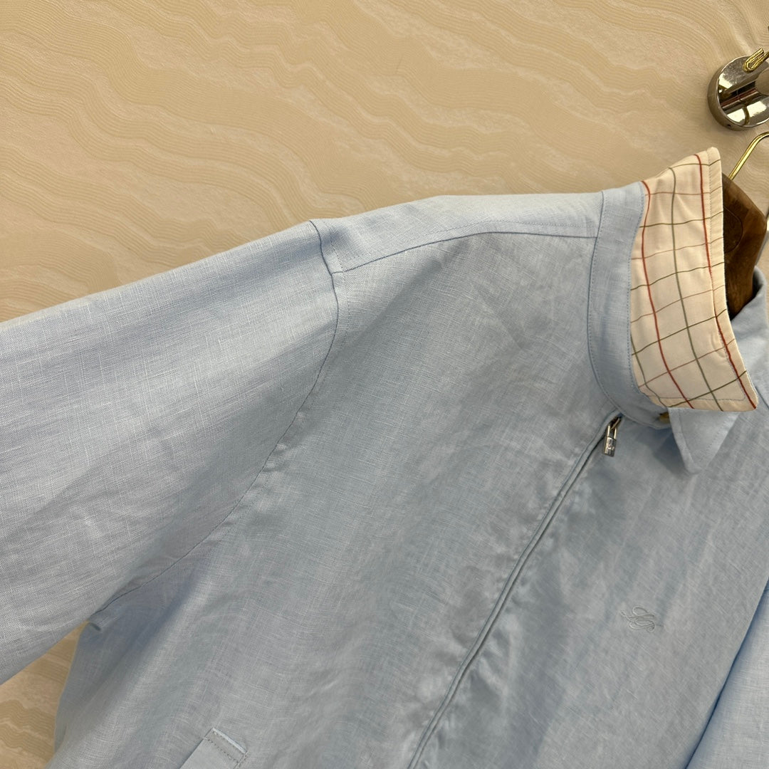 LP 25 Jacket Blue Linen Cotton 280844