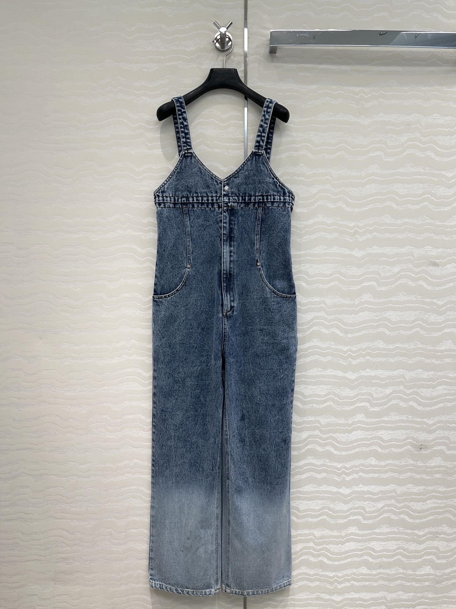 CC Denim Jumpsuit Blue Cotton