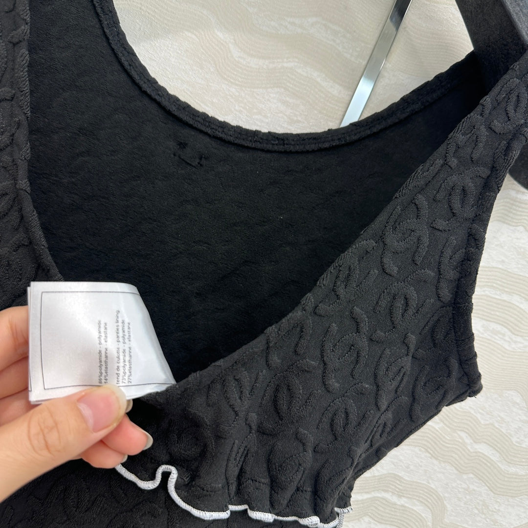 CC One-piece Swimsuit Black Polyamide