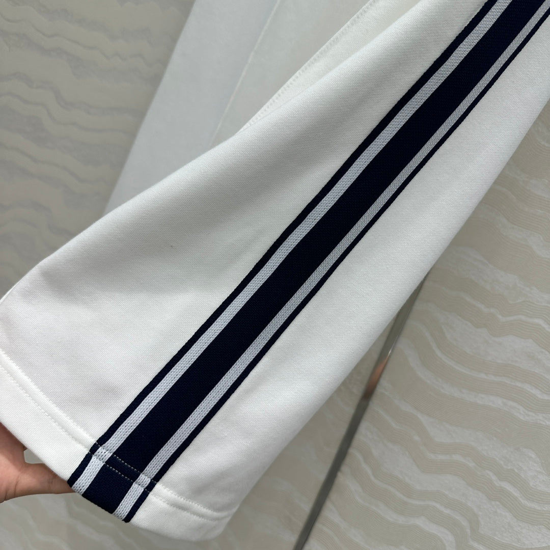 Celine Sports Straight Pants White Cotton