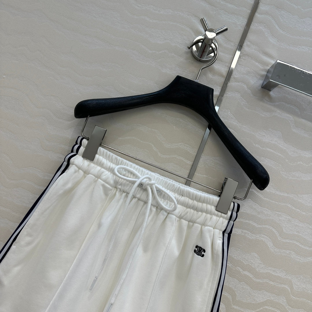 Celine Sports Short White Cotton