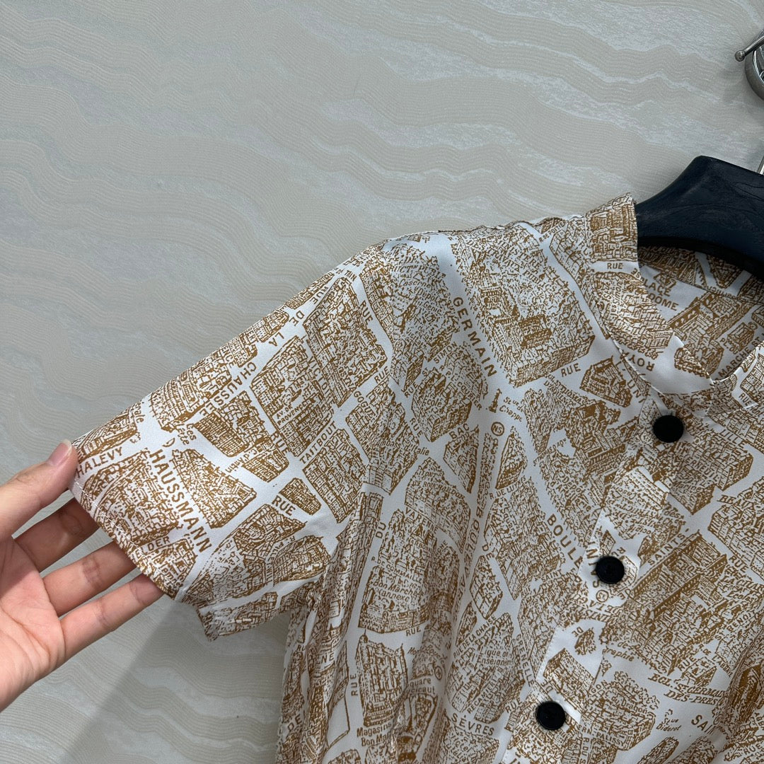 CD Dress Light Brown Silk