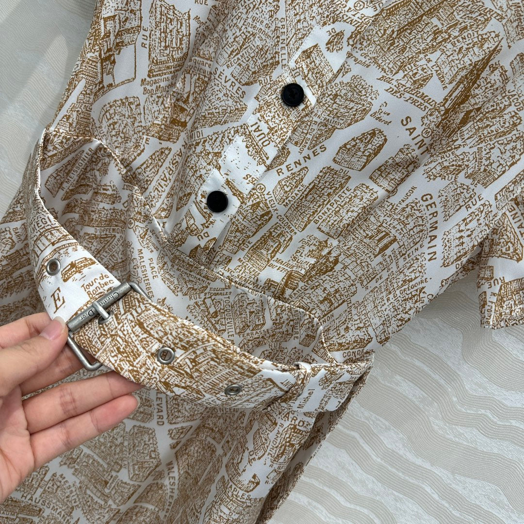 CD Dress Light Brown Silk