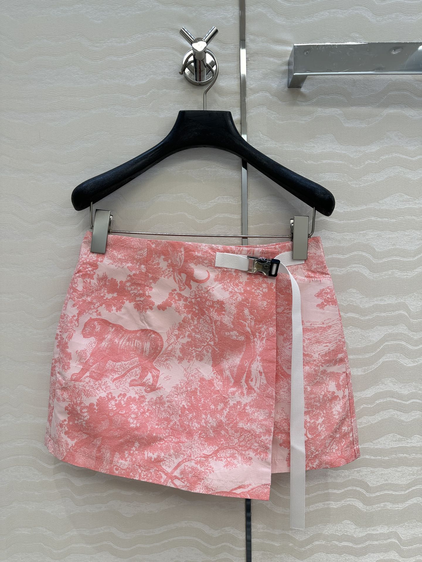 CD 25 Forest Floral Print Skirt Pants Pink Polyester