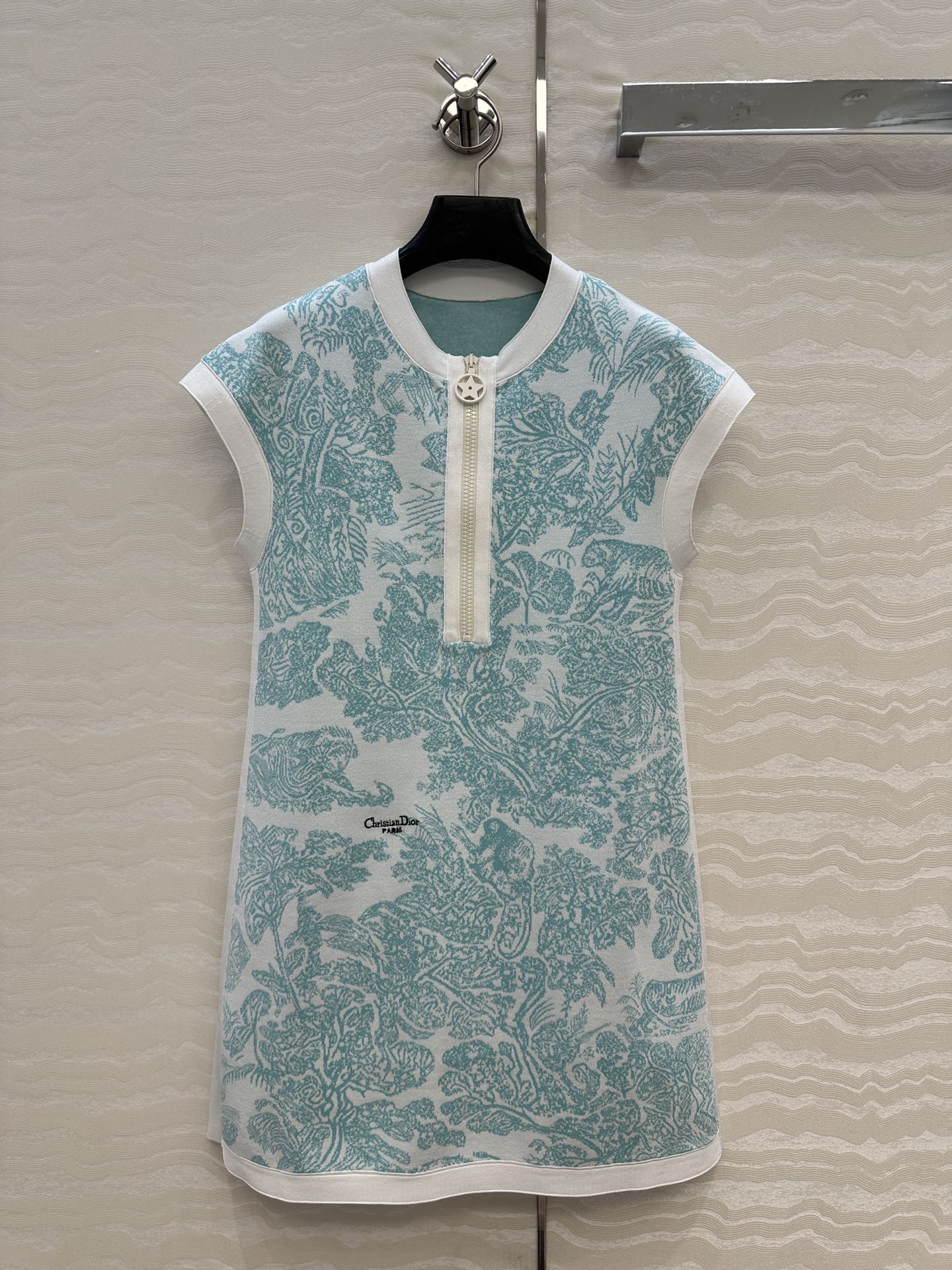 CD Dress Light Blue Viscose Polyester