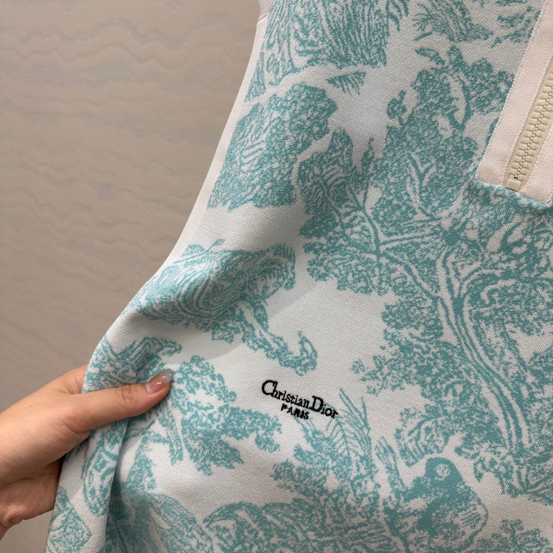 CD Dress Light Blue Viscose Polyester