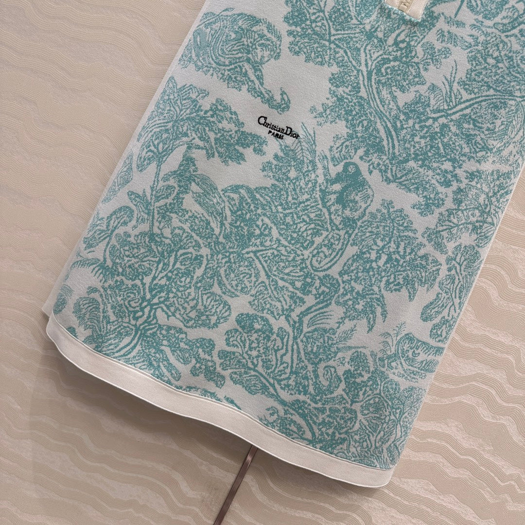 CD Dress Light Blue Viscose Polyester