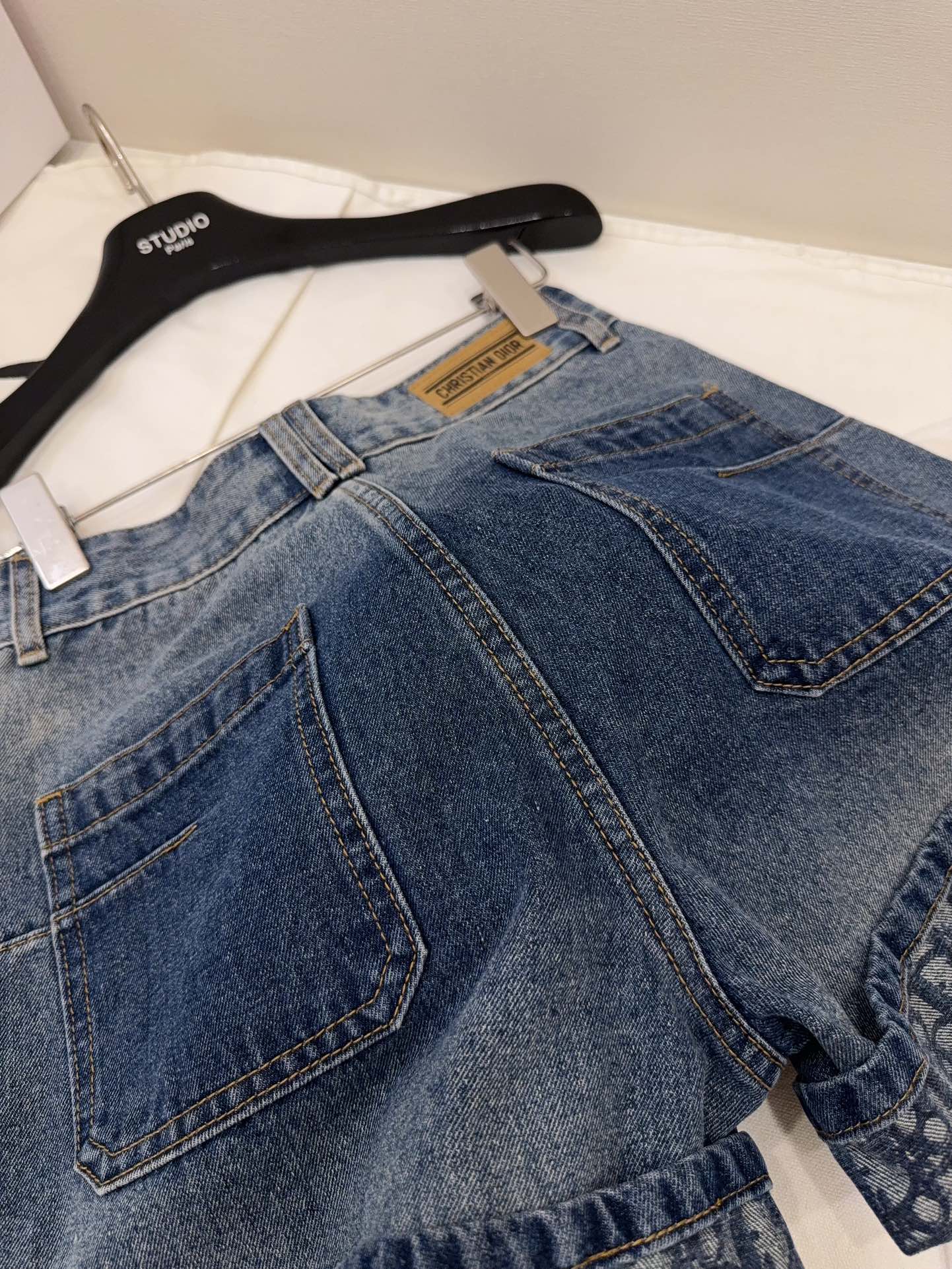 CD Rolled Denim Short Blue cotton