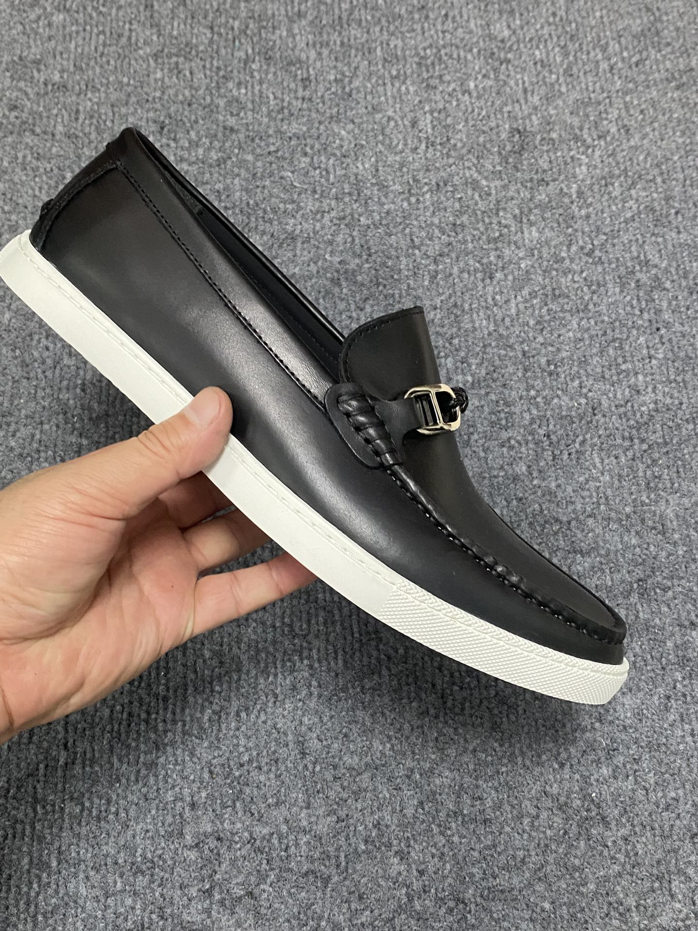 HM Men's Ignacio Loafer Black Calfskin 734441