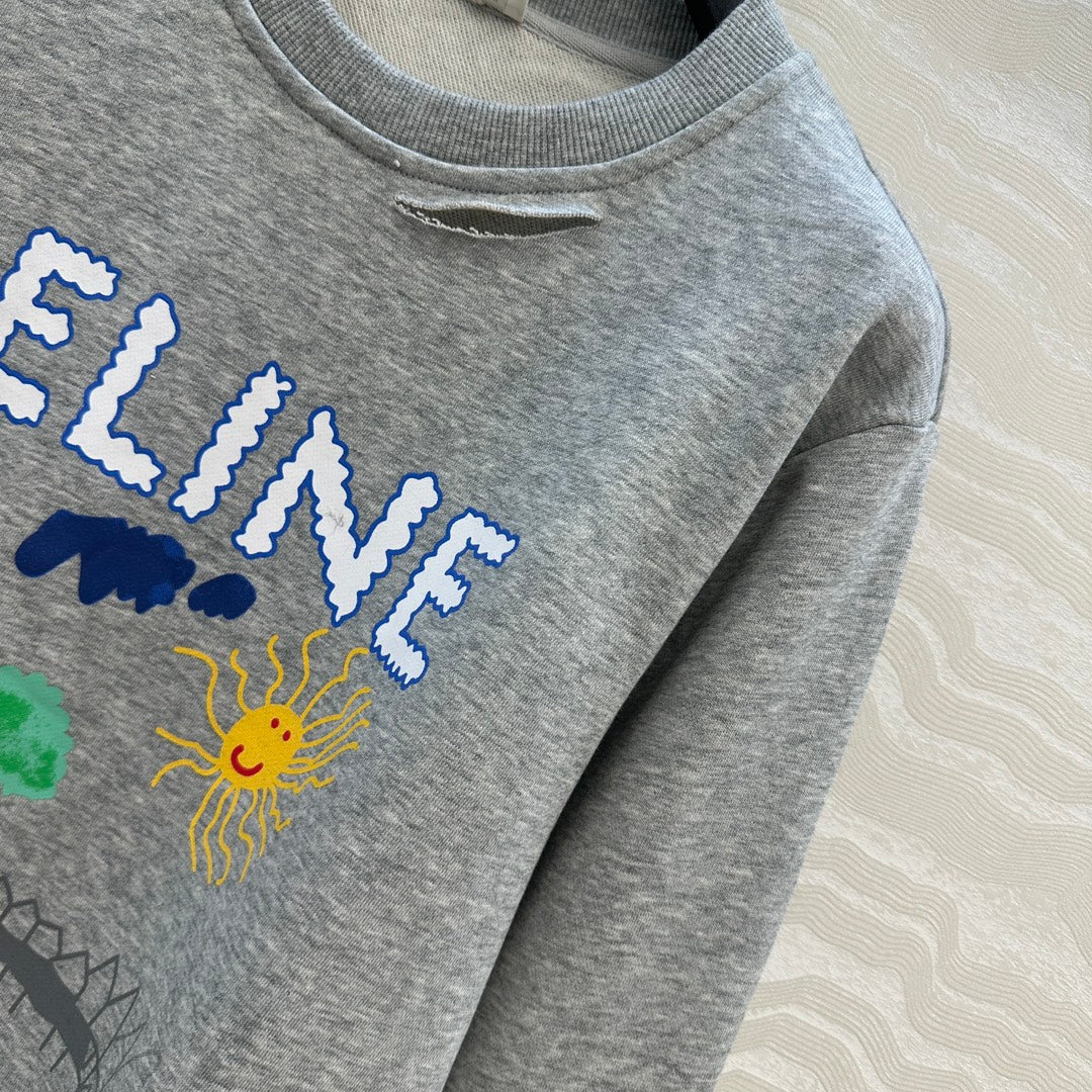 Celine 25 Sweater Grey mix colors Cotton