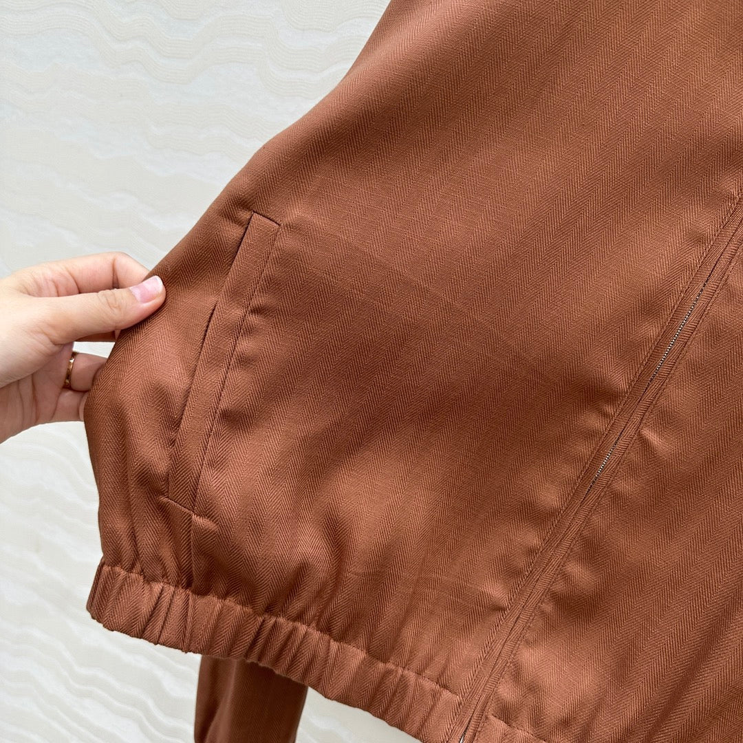 LP 25  Jacket Brown Tencel Linen 293151