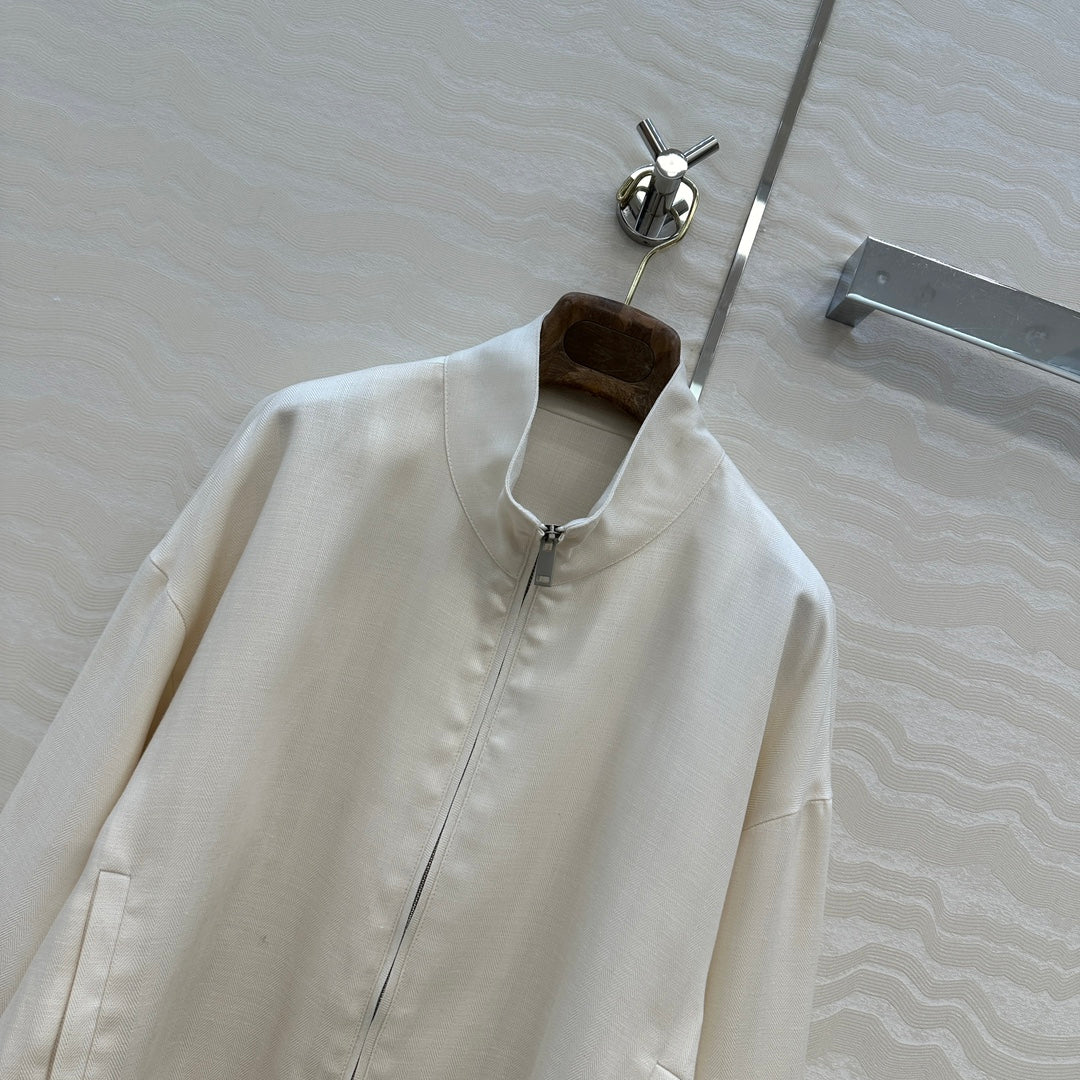 LP 25  Jacket White Tencel Linen 293149