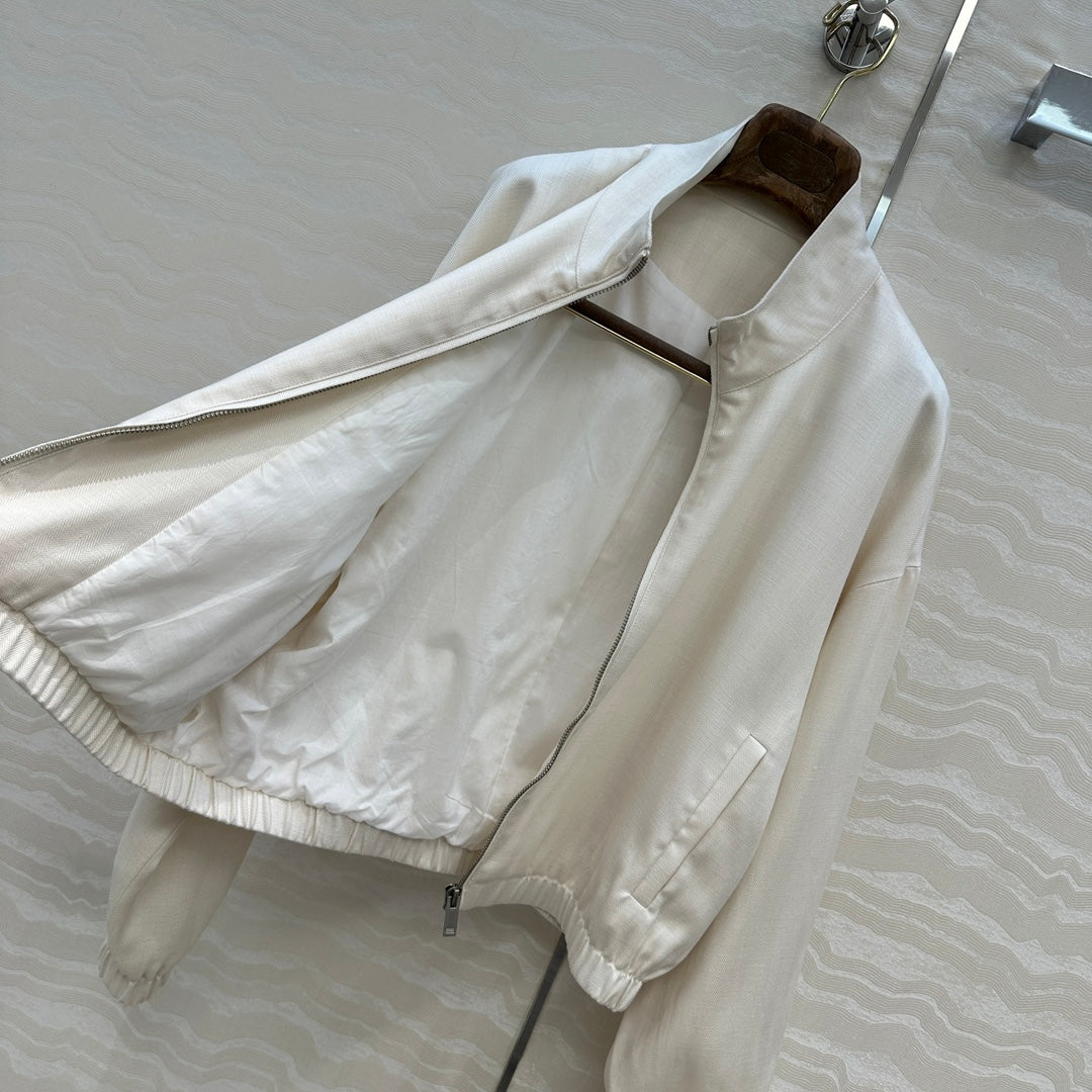 LP 25  Jacket White Tencel Linen 293149