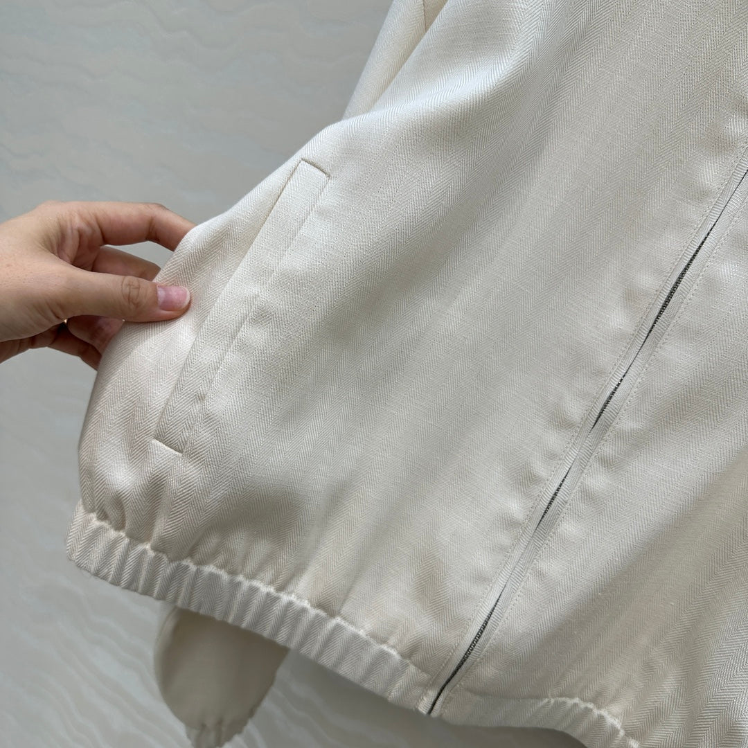 LP 25  Jacket White Tencel Linen 293149