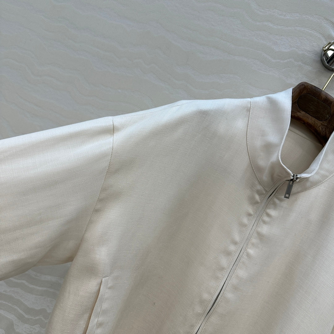 LP 25  Jacket White Tencel Linen 293149