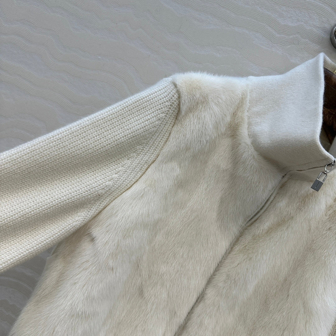 LP 25 Coat White Fur Cashmere 299025