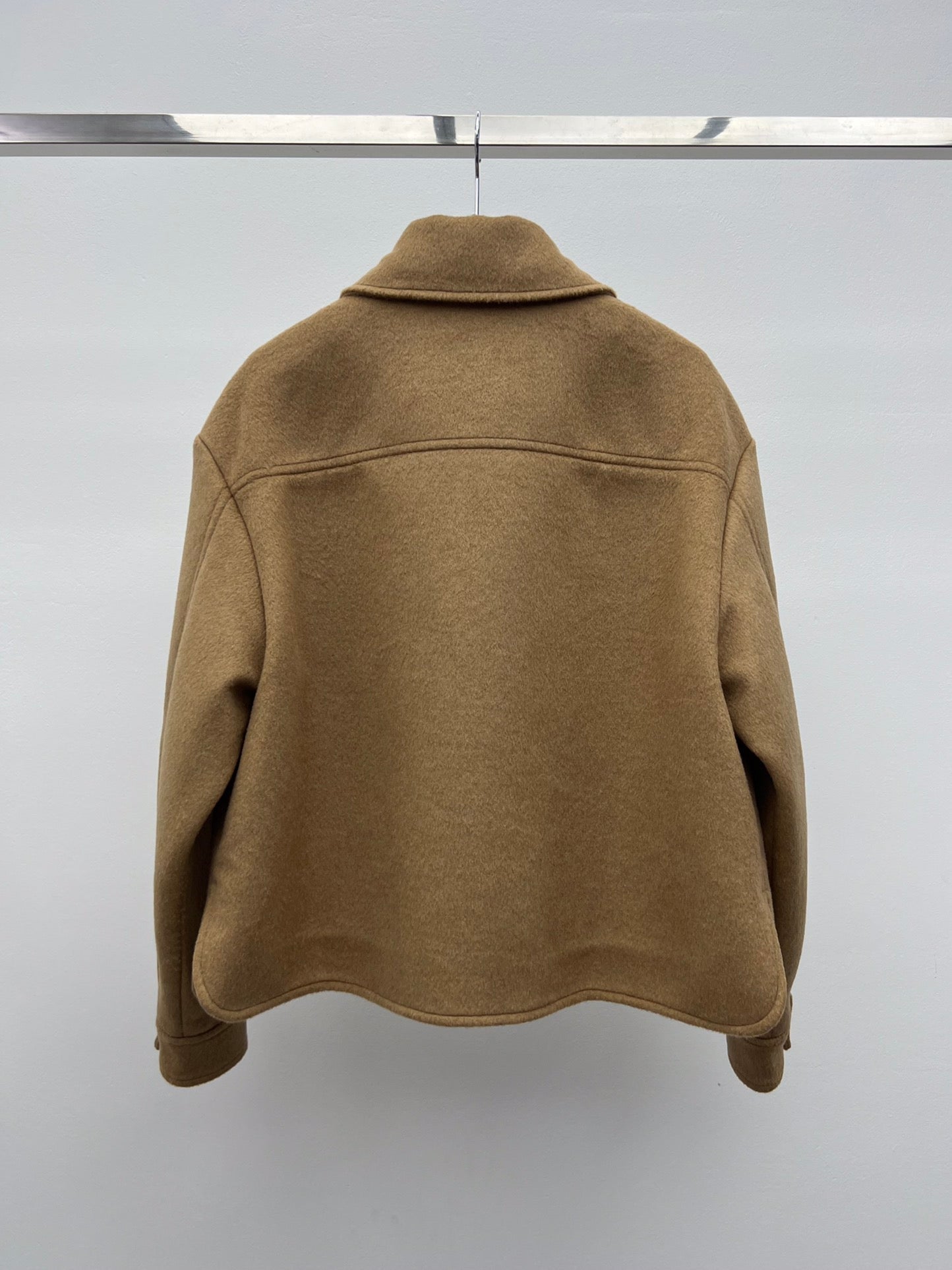 Miu Miu 25 Jacket Camel Wool Cotton