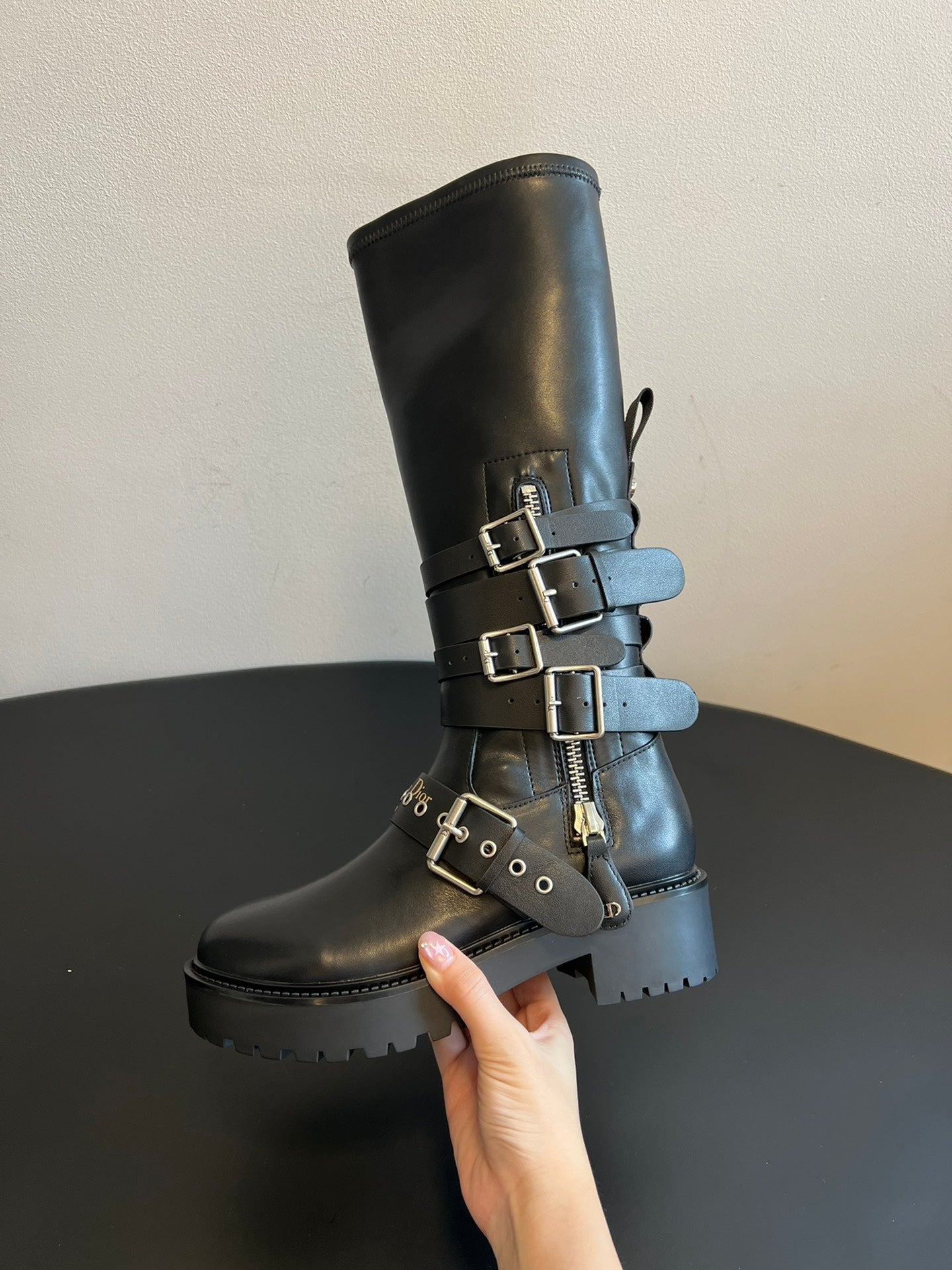 Dior 2025 Long Boot Black Cowhide 501249